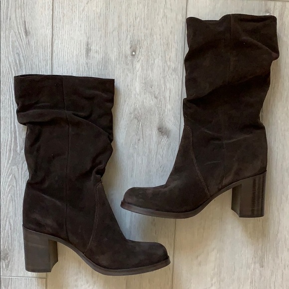 La CANADIENNE Shoes - La Canadienne Waterproof Suede High Block Boots